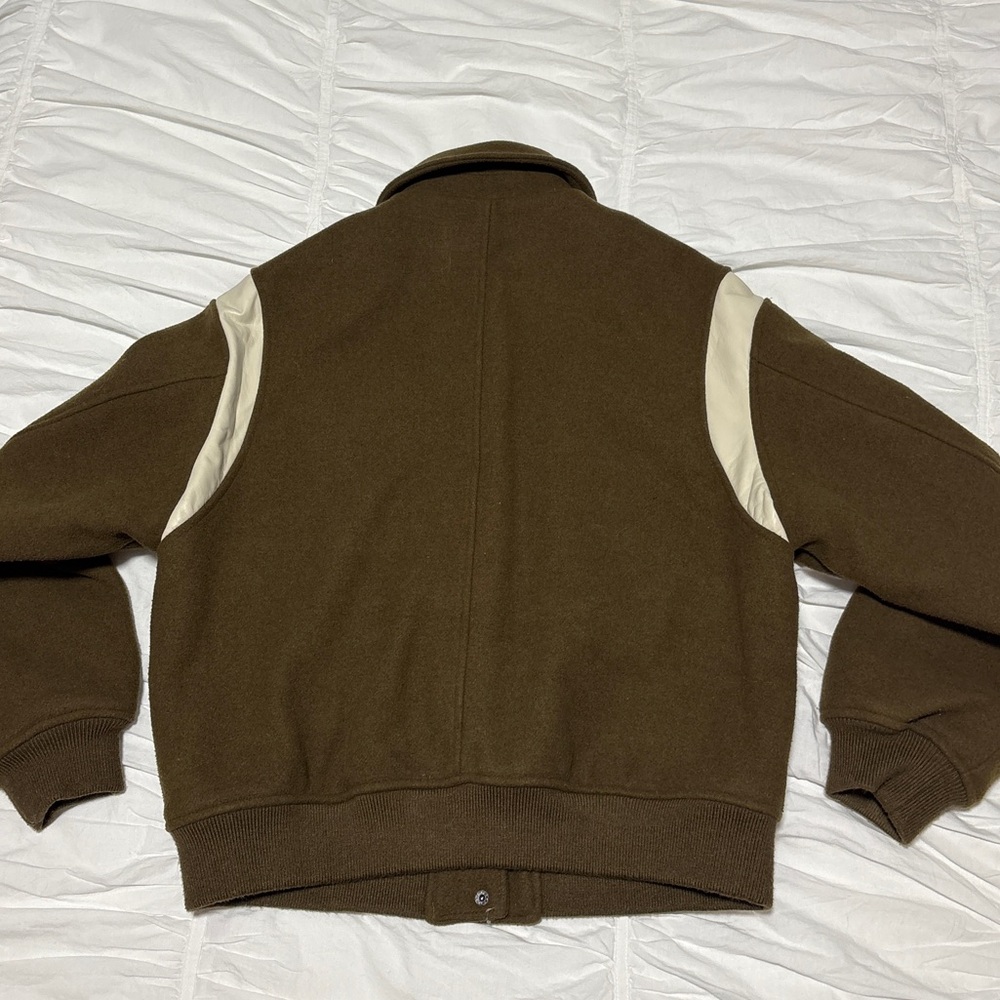 Oak And Fort Varsity Wool Blend Bomber - Picture 5 of 5